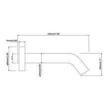 Lucid Pin Spout Matte Black gallery detail image