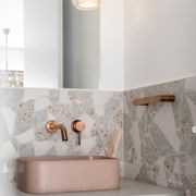 Elysian Minimal Mixer & Spout Set | Brushed Copper gallery detail image