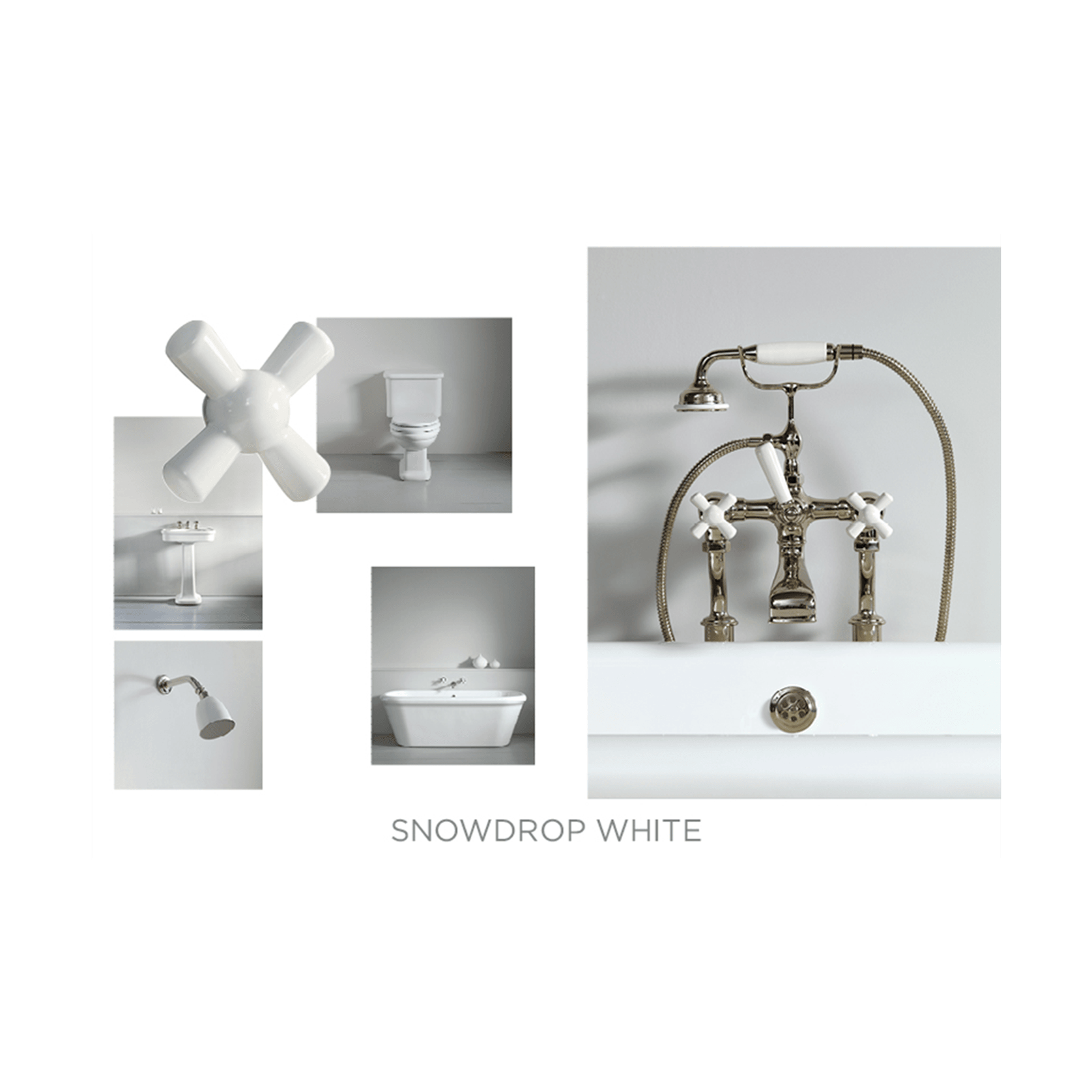 Snowdrop White Rockwell Tapware - The Water Monopoly gallery detail image