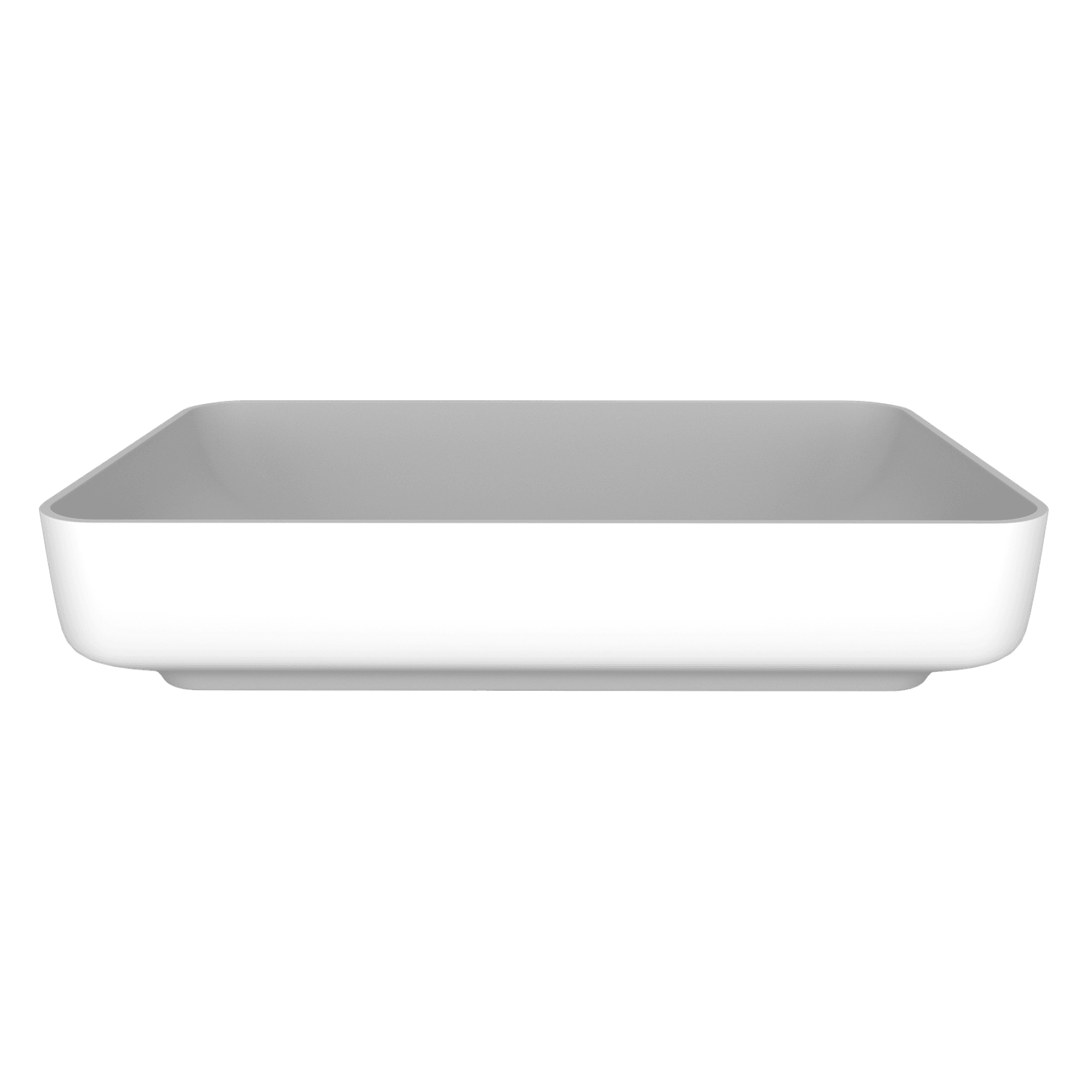 Carre Basin (With Tray) 550mm Gloss White gallery detail image