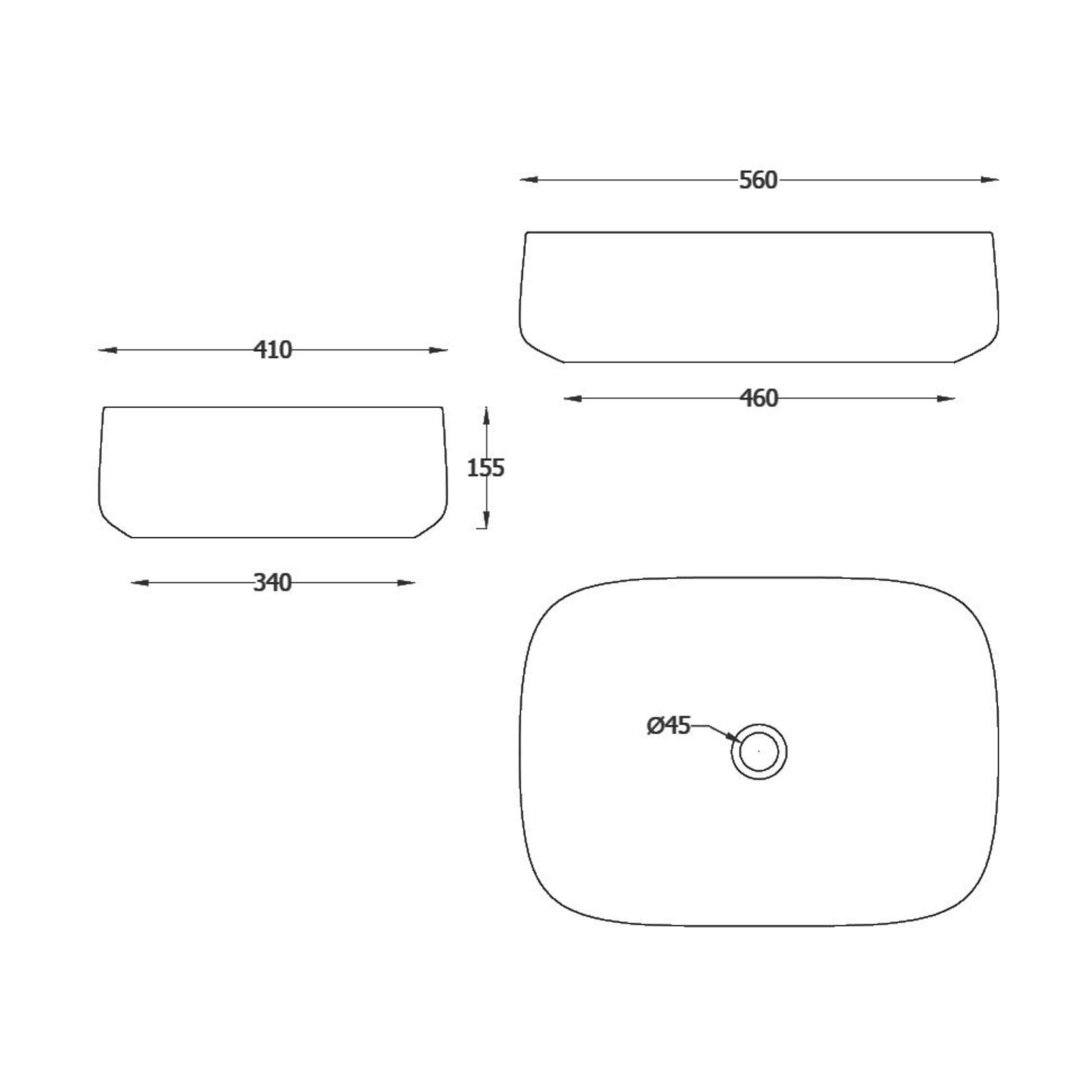 Art Ceram | Cognac Quadro Basin gallery detail image