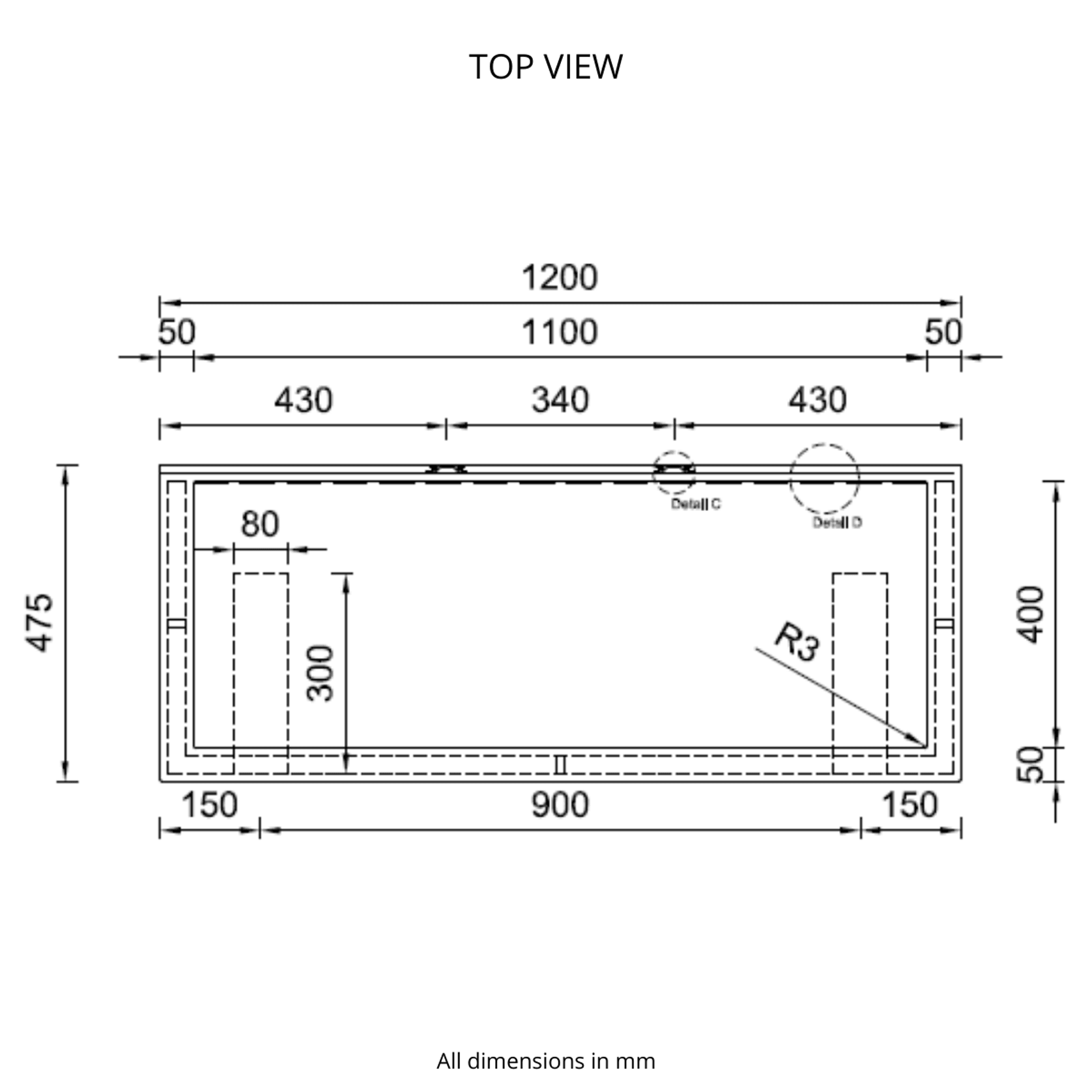 Corian® Washplane 3222 gallery detail image