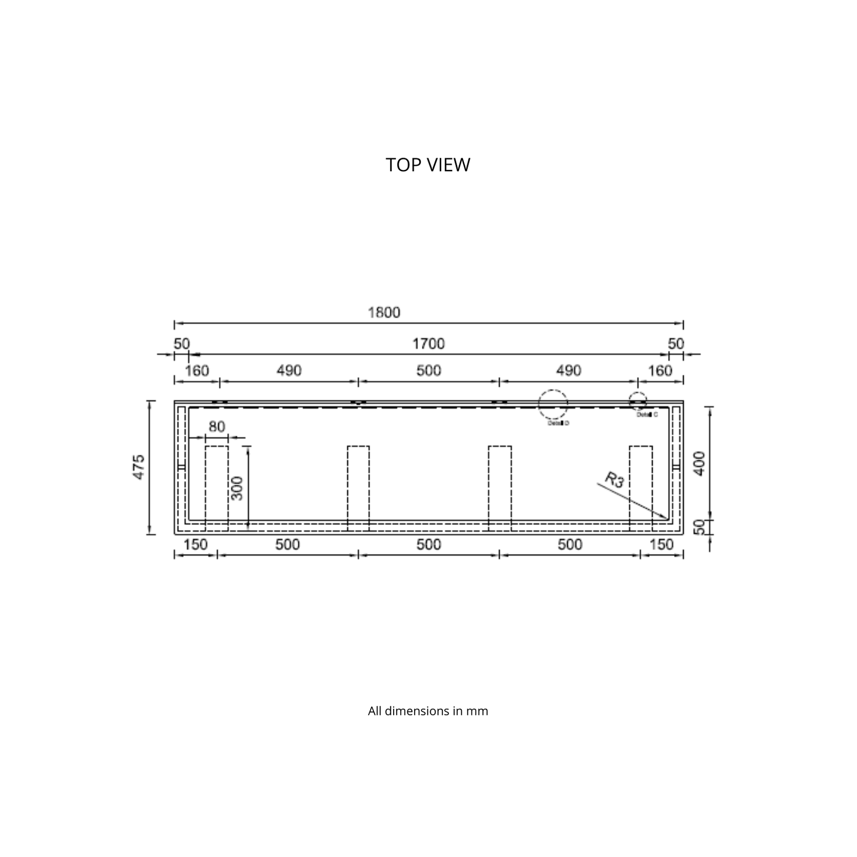 Corian® Washplane 3223 gallery detail image