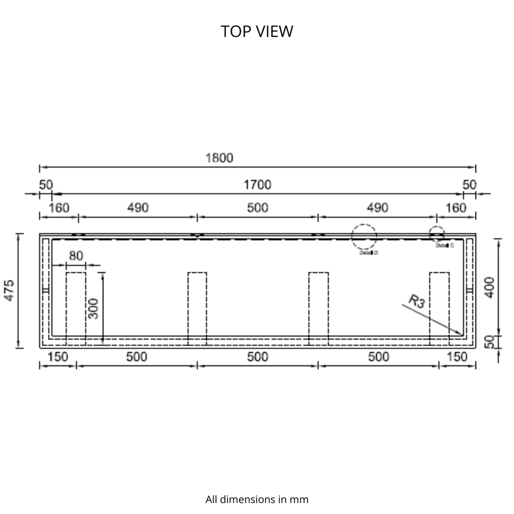 Corian® Washplane 3223 gallery detail image