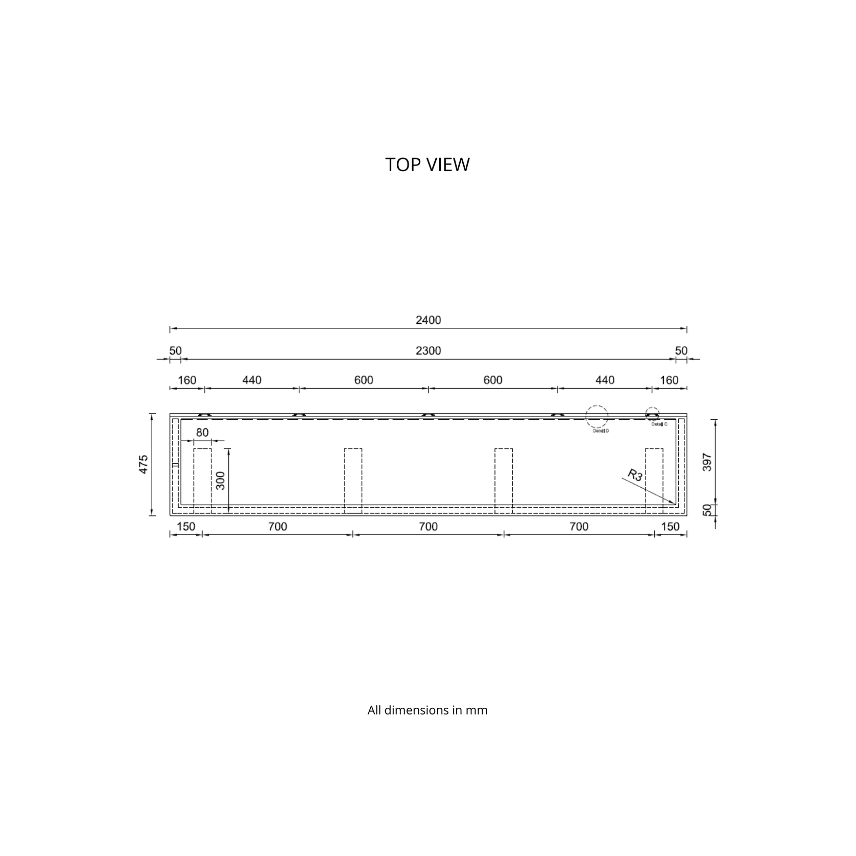 Corian® Washplane 3224 gallery detail image
