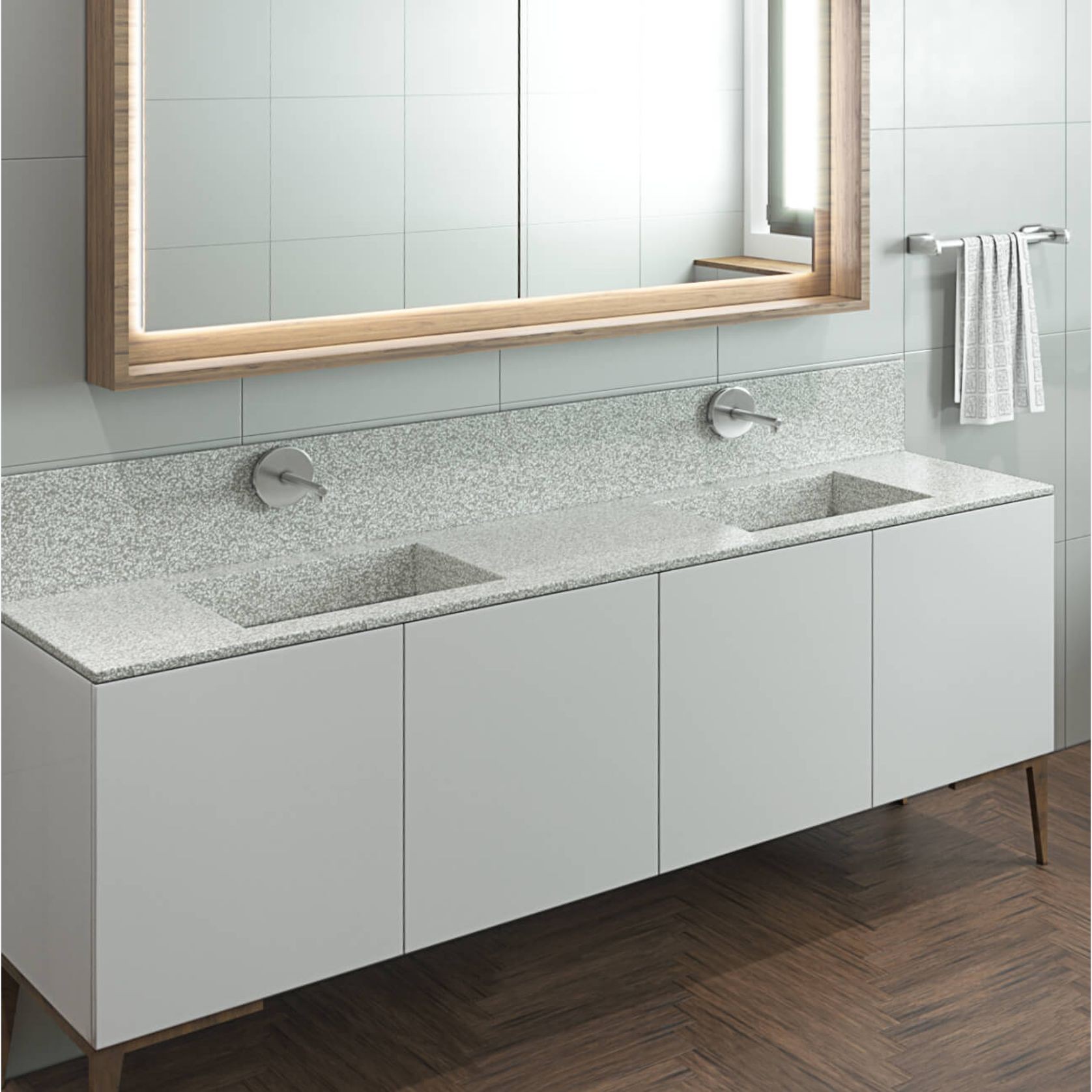Corian® Multi basin Washplane 4222 gallery detail image
