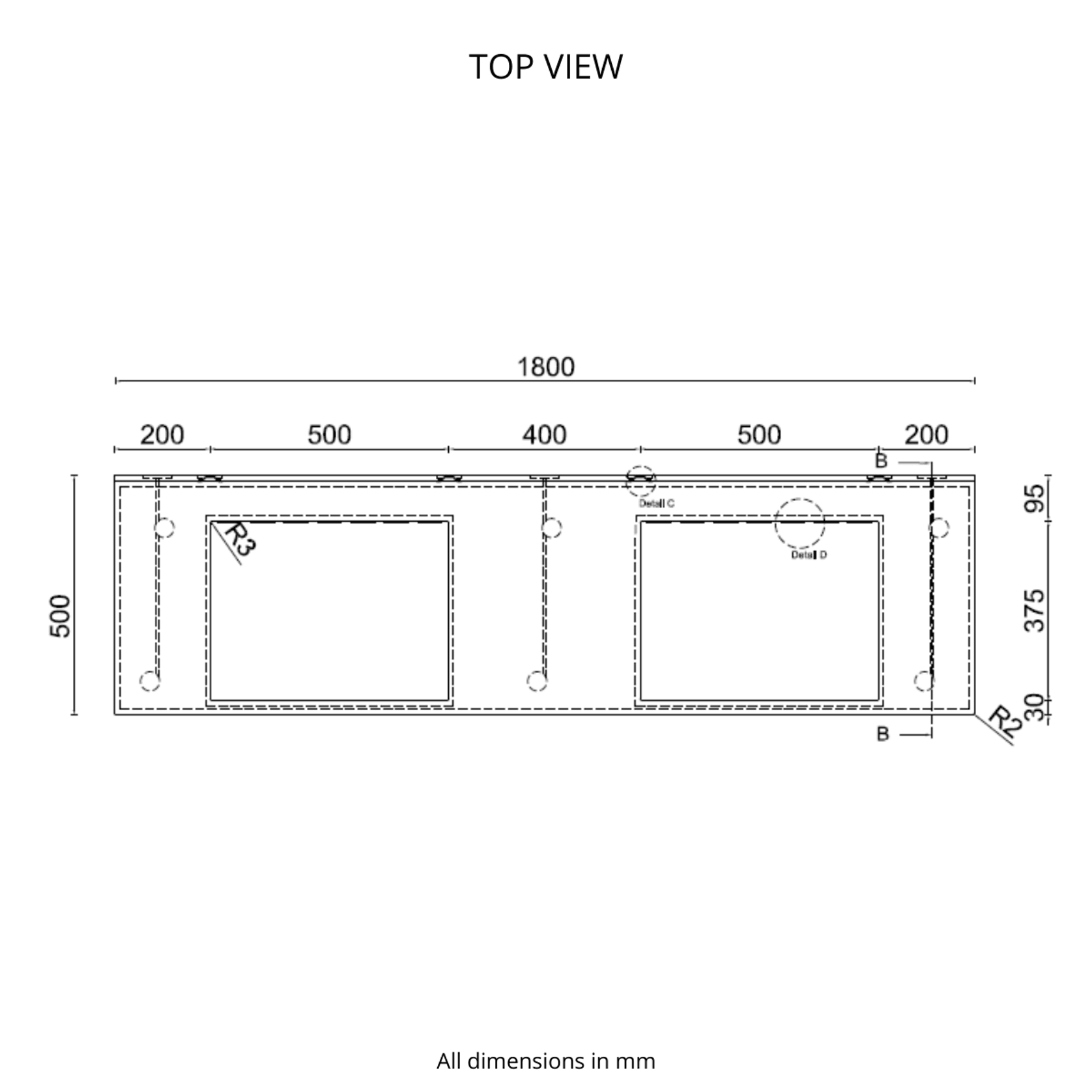 Corian® Washplane 5222 gallery detail image