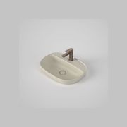 Contura II 530mm Inset Basin with Tap Landing (1 Tap Hole)  | Matte Clay gallery detail image