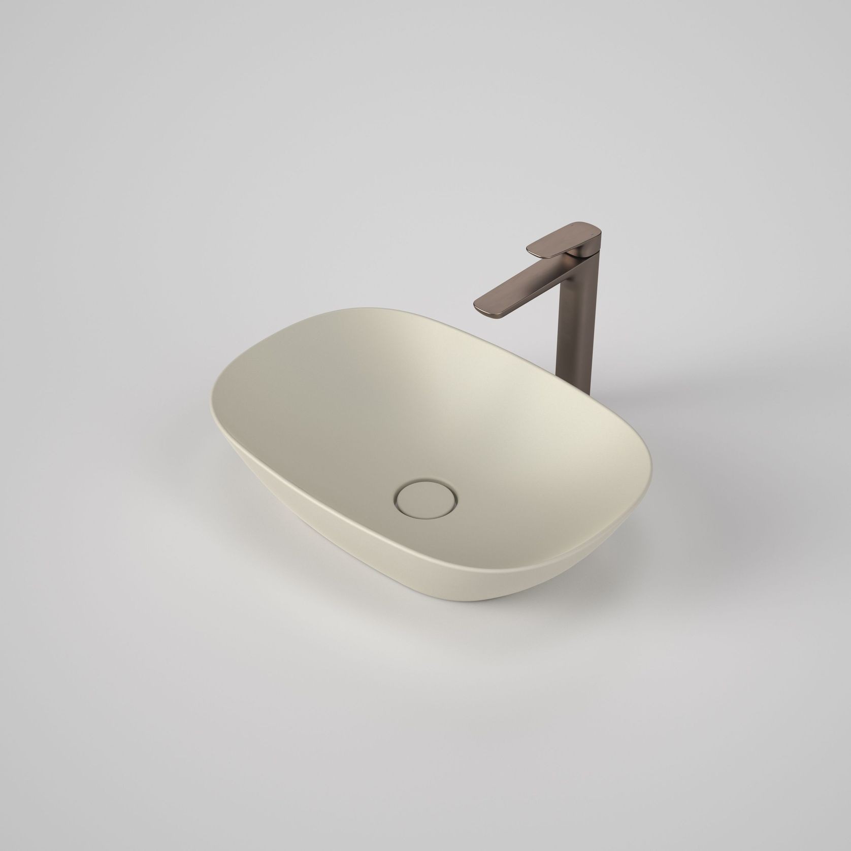 Contura II 530mm Above Counter Basin | Matte Clay gallery detail image