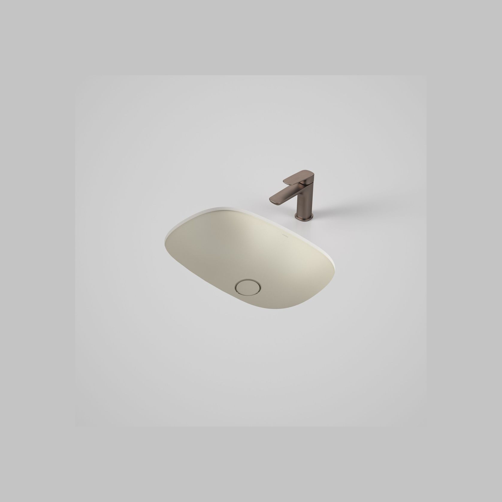 Contura II Undercounter Basin  | Matte Clay gallery detail image