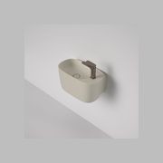 Contura II Hand Wall Basin (1 Tap Hole)  | Matte Clay gallery detail image