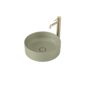 Liano II 400mm Round Above Counter Basin - Matte Green gallery detail image