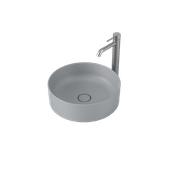 Liano II 400mm Round Above Counter Basin - Matte Grey gallery detail image