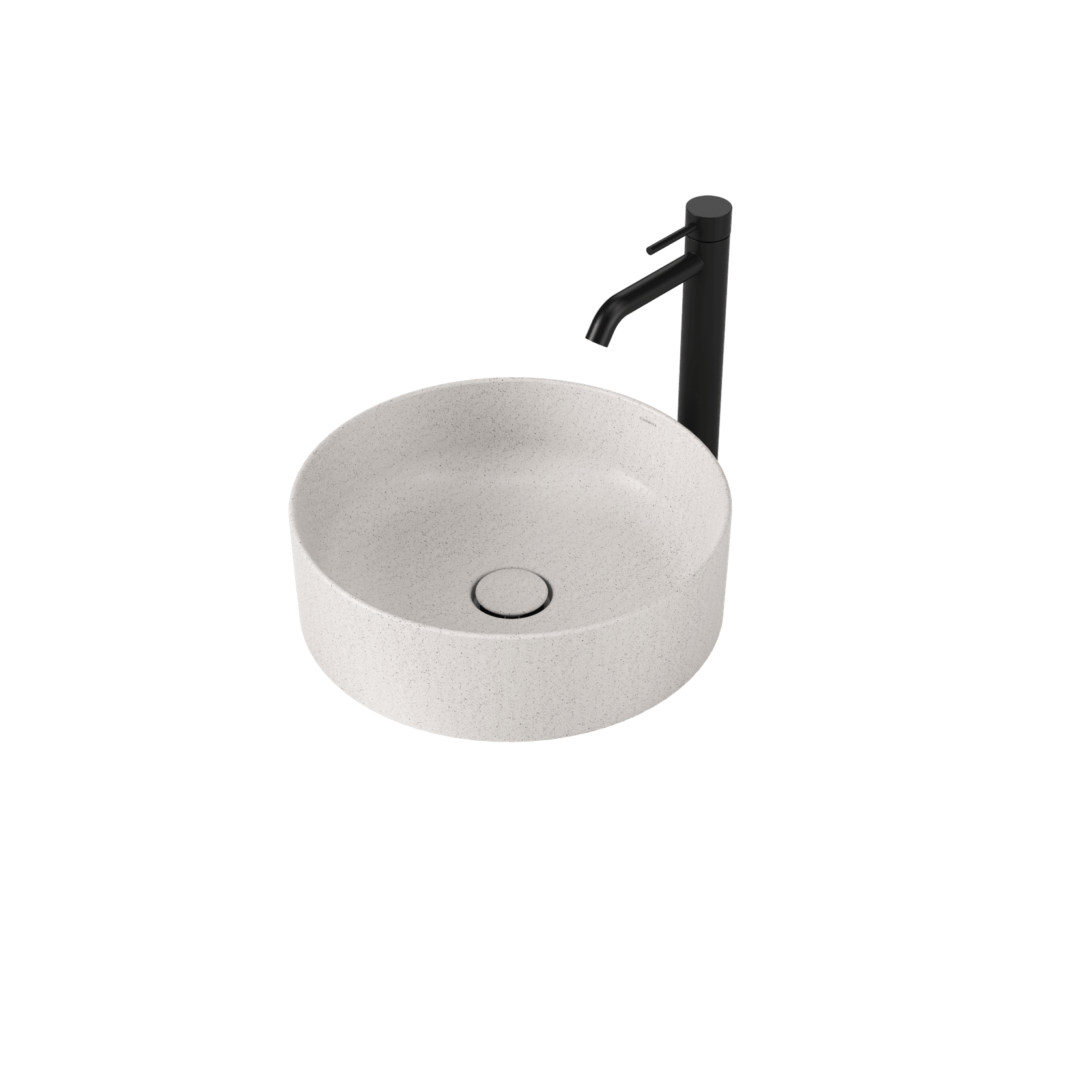 Liano II 400mm Round Above Counter Basin -Matte Speckle gallery detail image