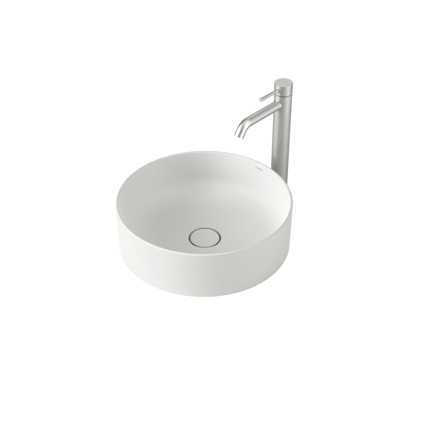 Liano II 400mm Round Above Counter Basin - Matte White gallery detail image