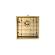 Aspen PVD 400mm Single Kitchen Sink Brushed Brass gallery detail image