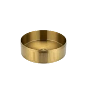 Textured Stainless Steel Round Basin – Bathroom Sink gallery detail image