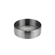 Textured Stainless Steel Round Basin – Bathroom Sink gallery detail image