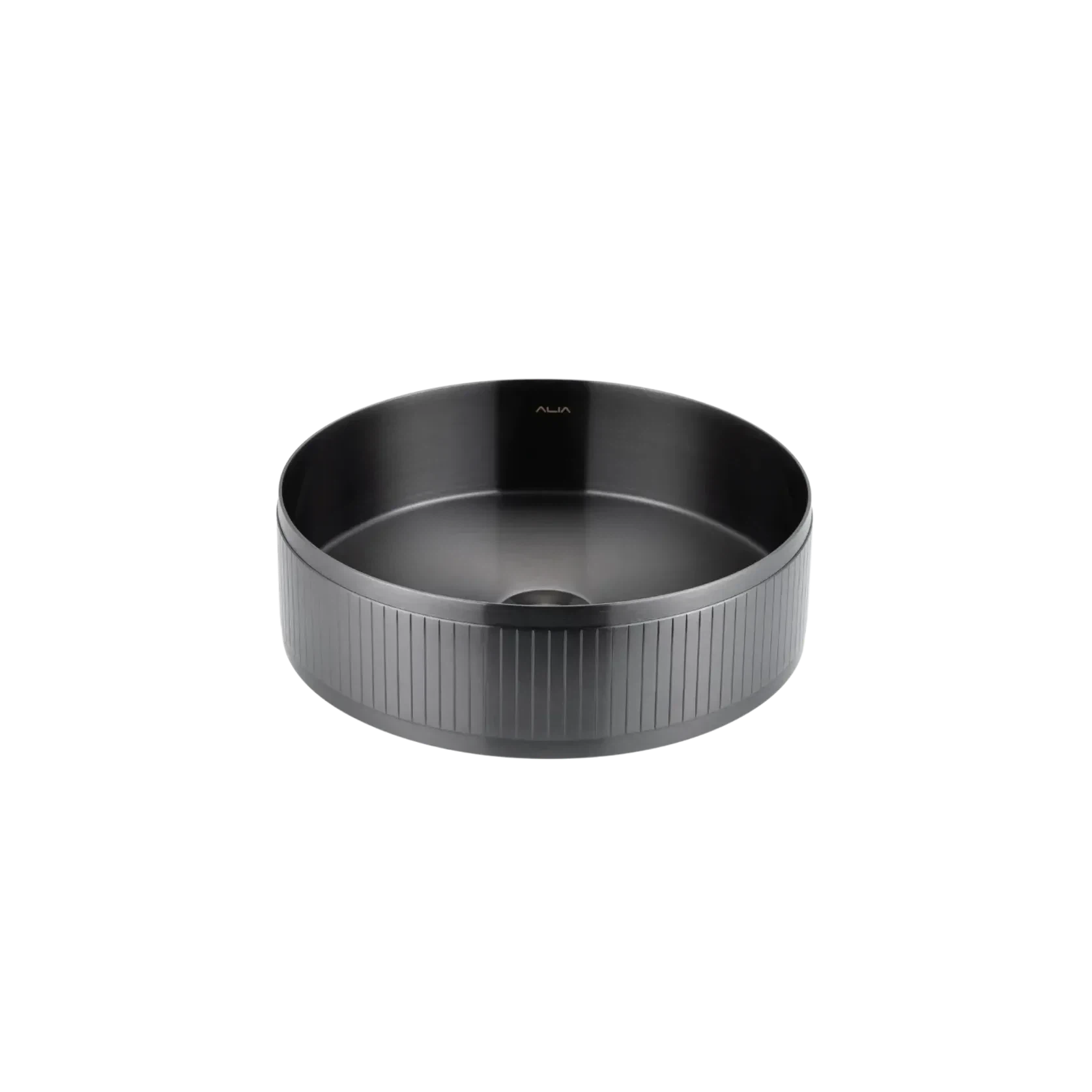 Textured Stainless Steel Round Basin – Bathroom Sink gallery detail image