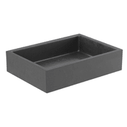 Elementi Bare Concrete Square Vessel Basin gallery detail image