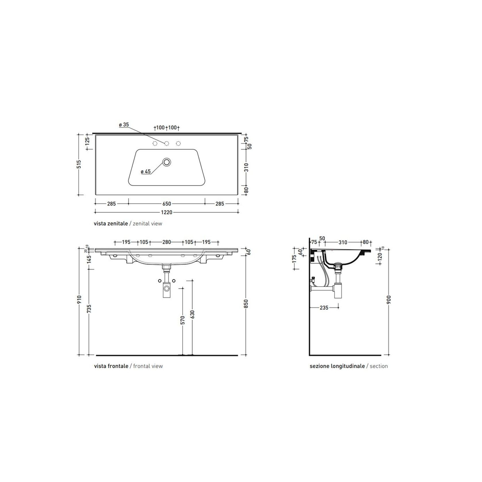 Bloom Wall Basin gallery detail image