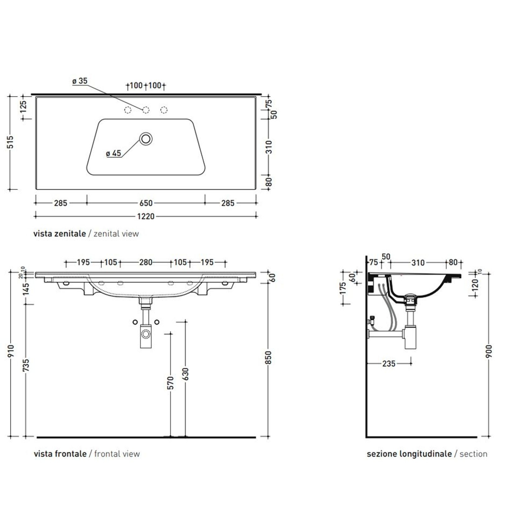 Bloom Wall Basin gallery detail image