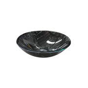 Black Marble Round Glass Above Counter Basin gallery detail image