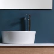 Happy Hour Slim 07:00 Counter Top Basin in Gloss White gallery detail image