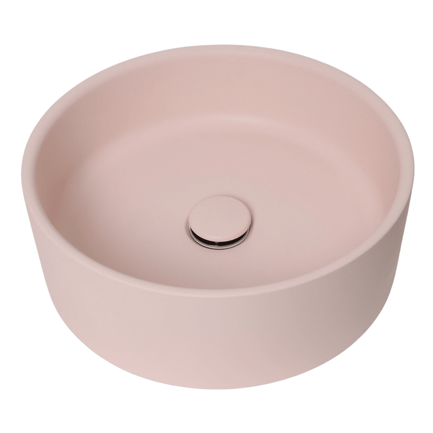 Alma Solara Circle Concrete Basin Champagne Pink gallery detail image