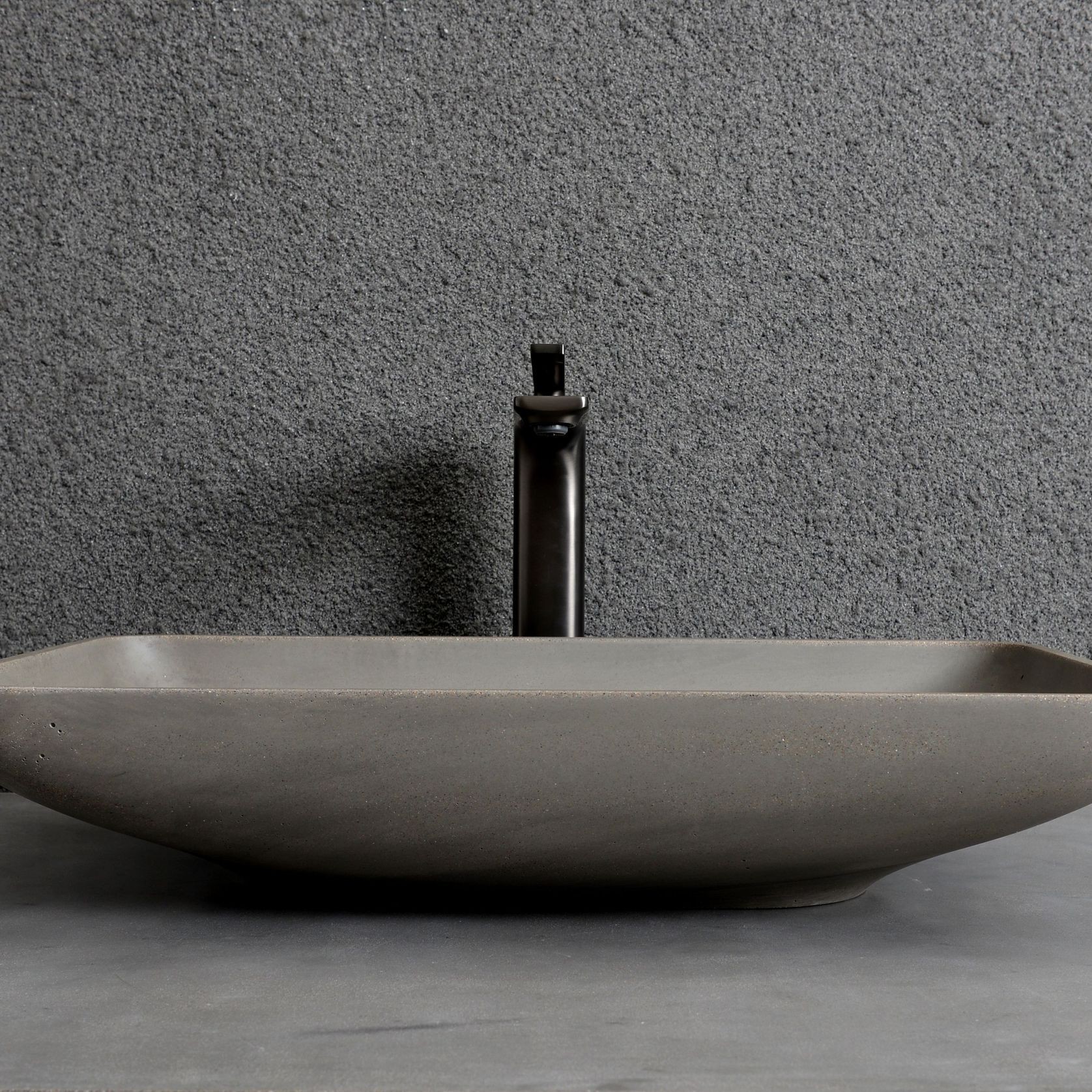 Toka Concrete Rectangle Basin CON-005 gallery detail image