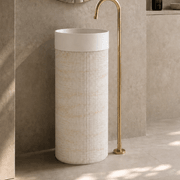 Desert Rock Free Standing Pedestal Basin - DRV001 gallery detail image
