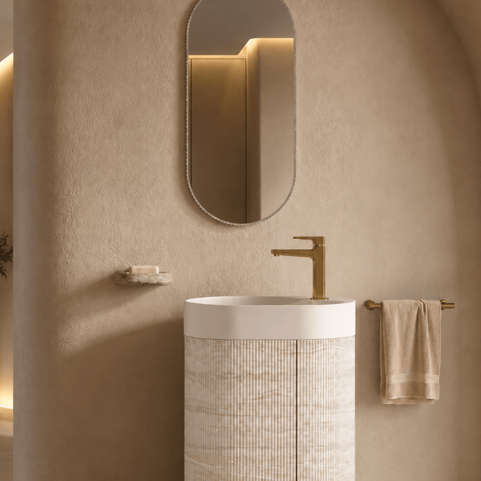 Desert Rock Free Standing Vanity and Basin - DRV003 gallery detail image
