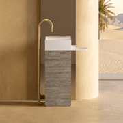 Desert Rock Freestanding Pedestal Basin - DRV006 gallery detail image