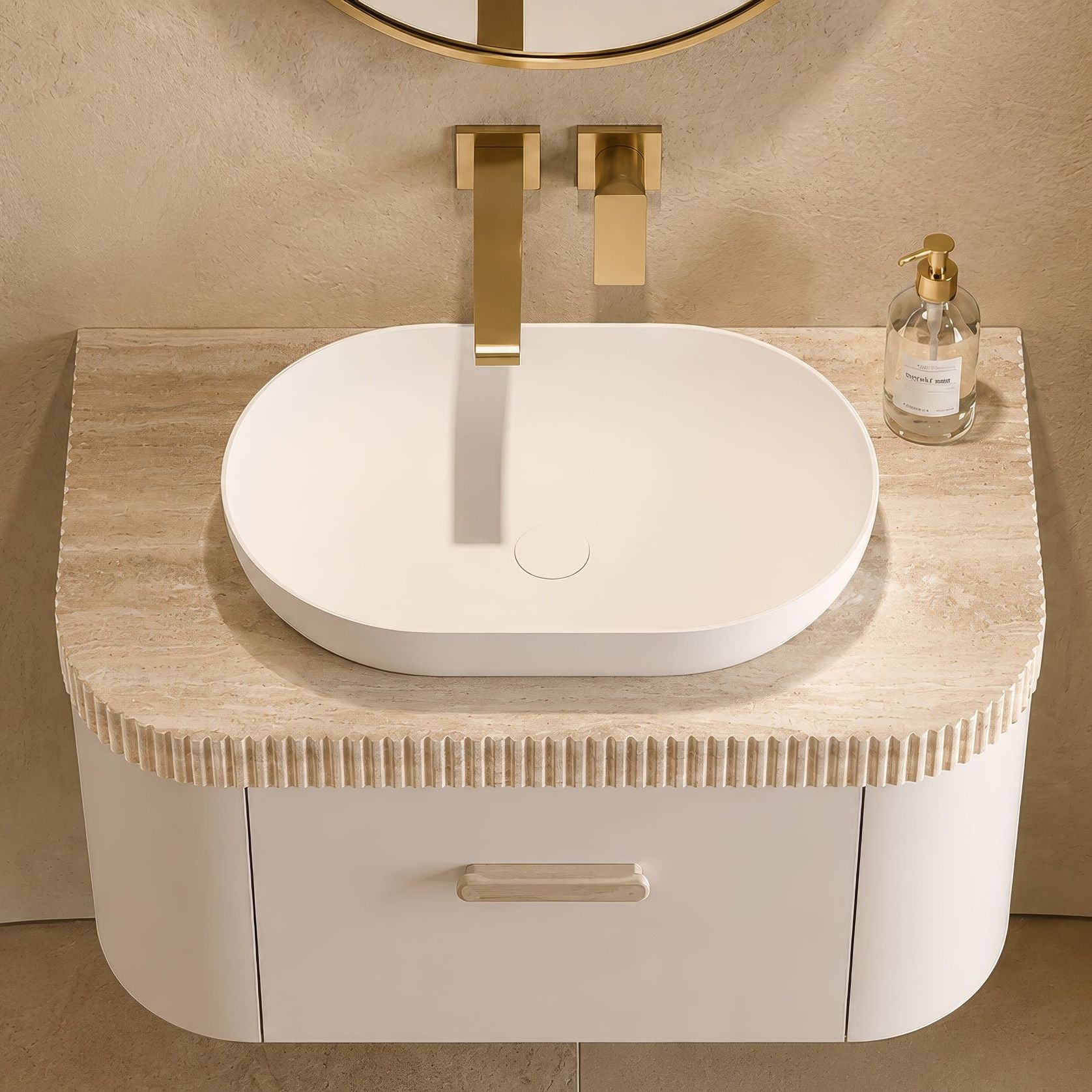 Desert Rock Vanity With Countertop Basin - DRV011 gallery detail image