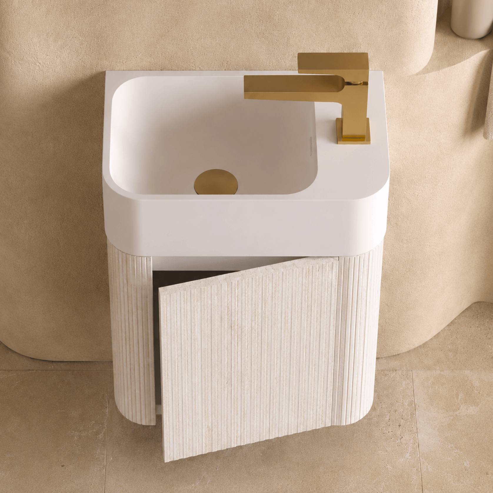 Desert Rock Wall Hung Vanity and Basin - DRV018 gallery detail image