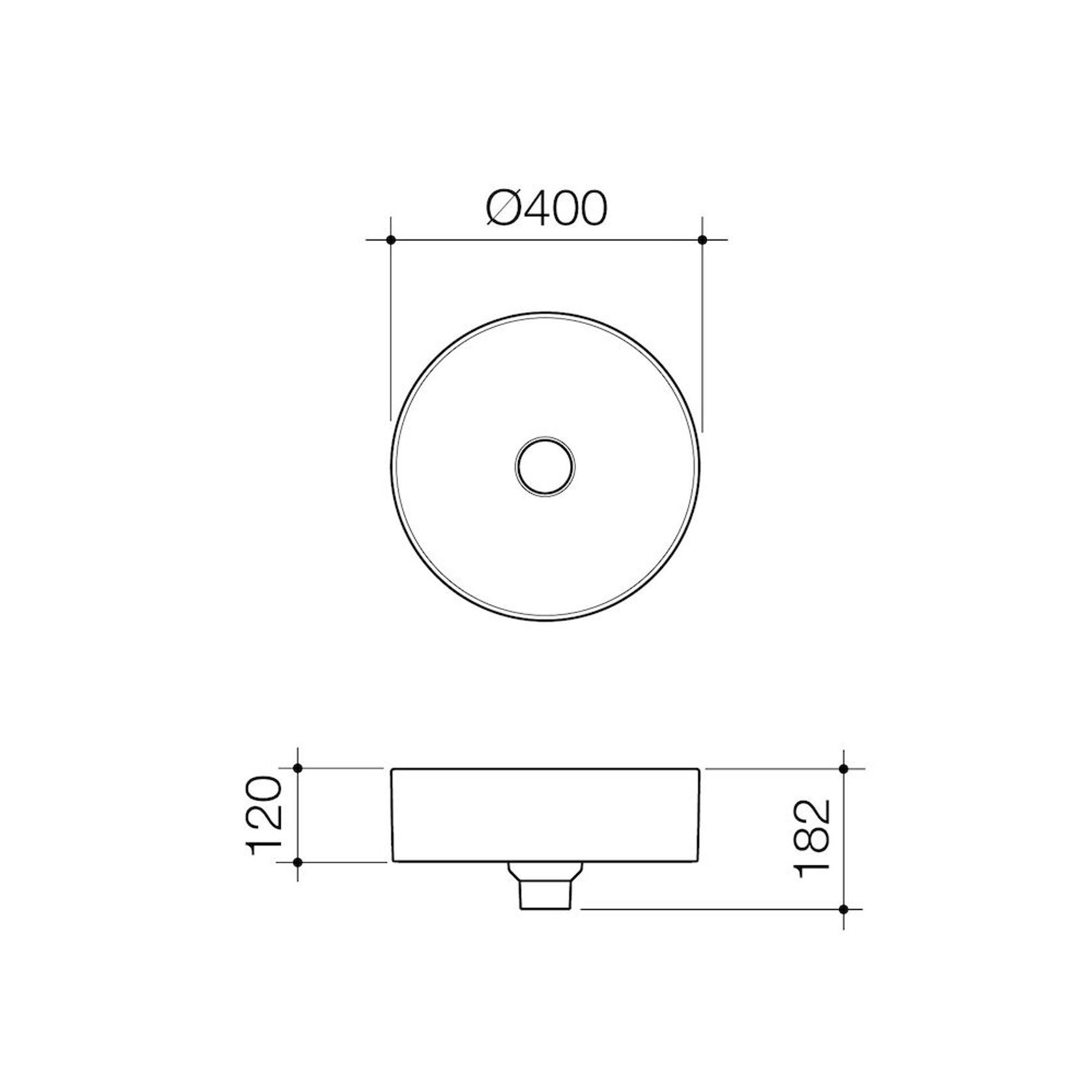 Liano II 400mm Round Above Counter Basin -Matte Speckle gallery detail image