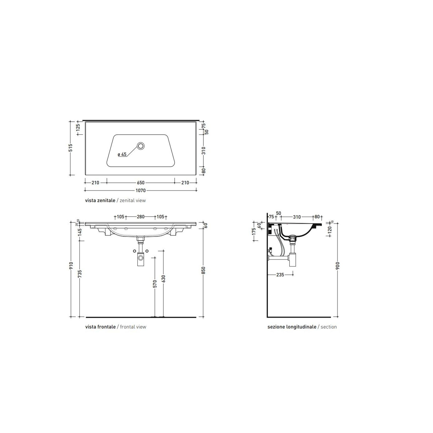 Bloom Wall Basin gallery detail image