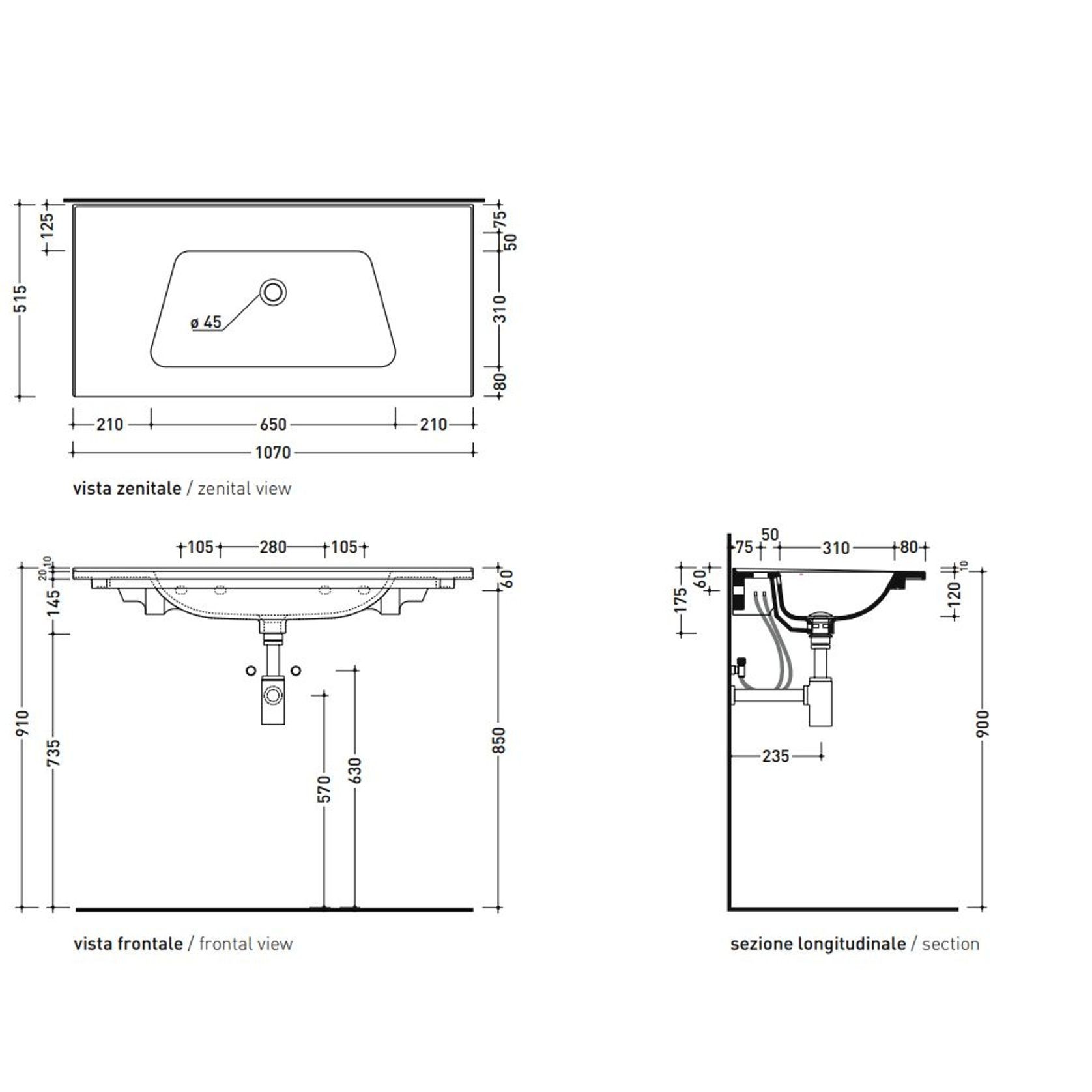 Bloom Wall Basin gallery detail image