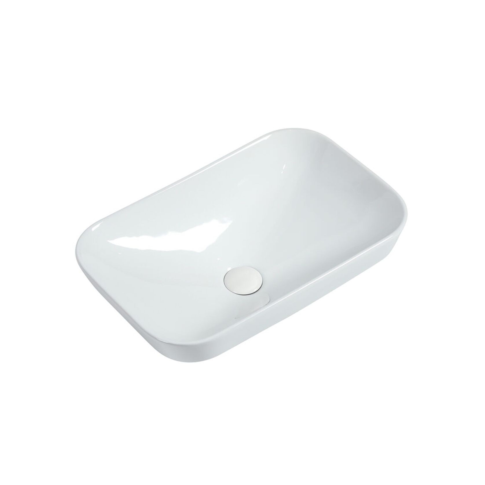 Goccia Semi Recess Drop In Ceramic Basin gallery detail image