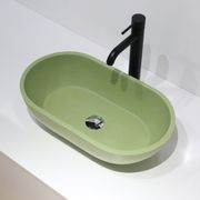 B1312 Green Freestanding Stone Basin 560mm gallery detail image