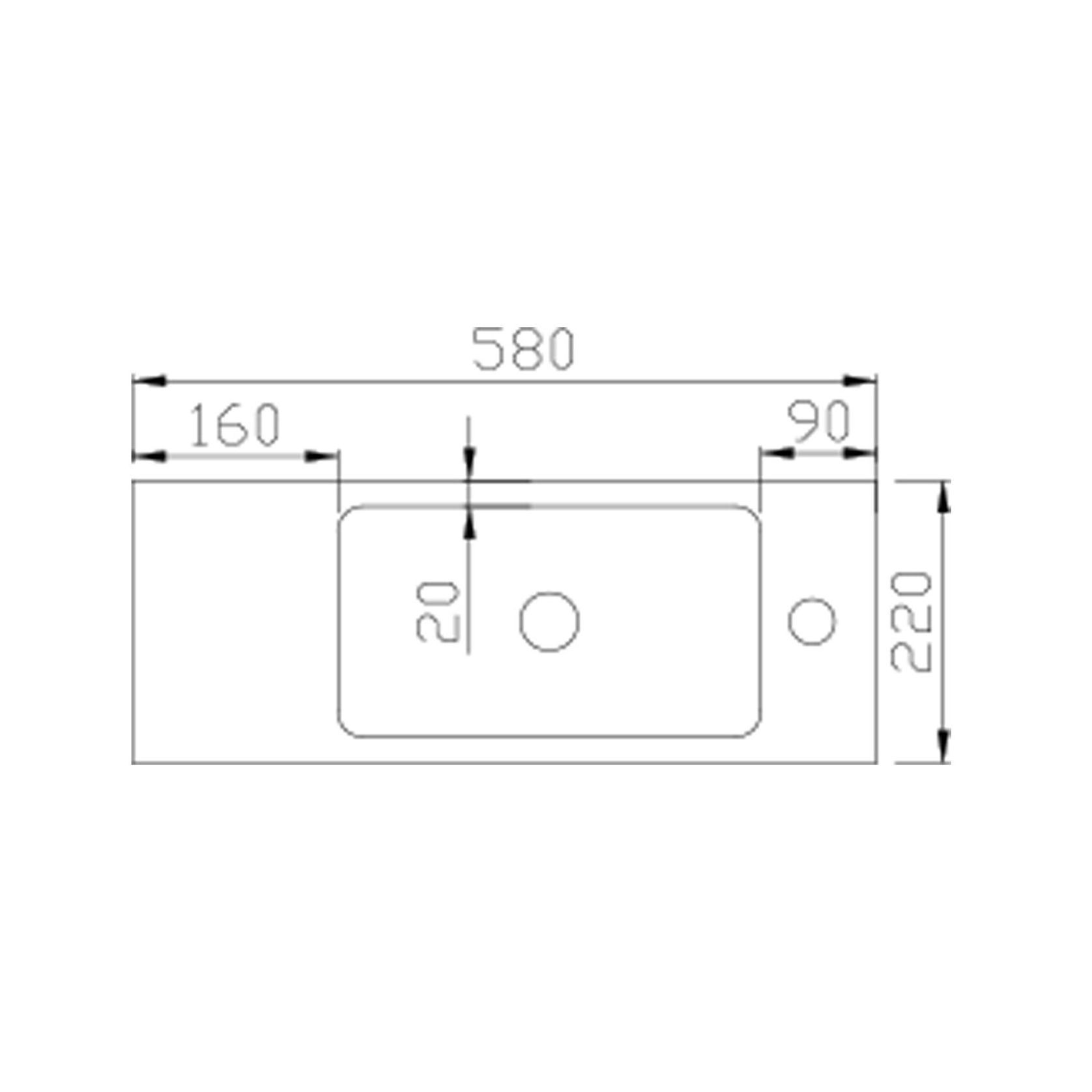 Kzoao Mini WC Basin Only Gloss White gallery detail image
