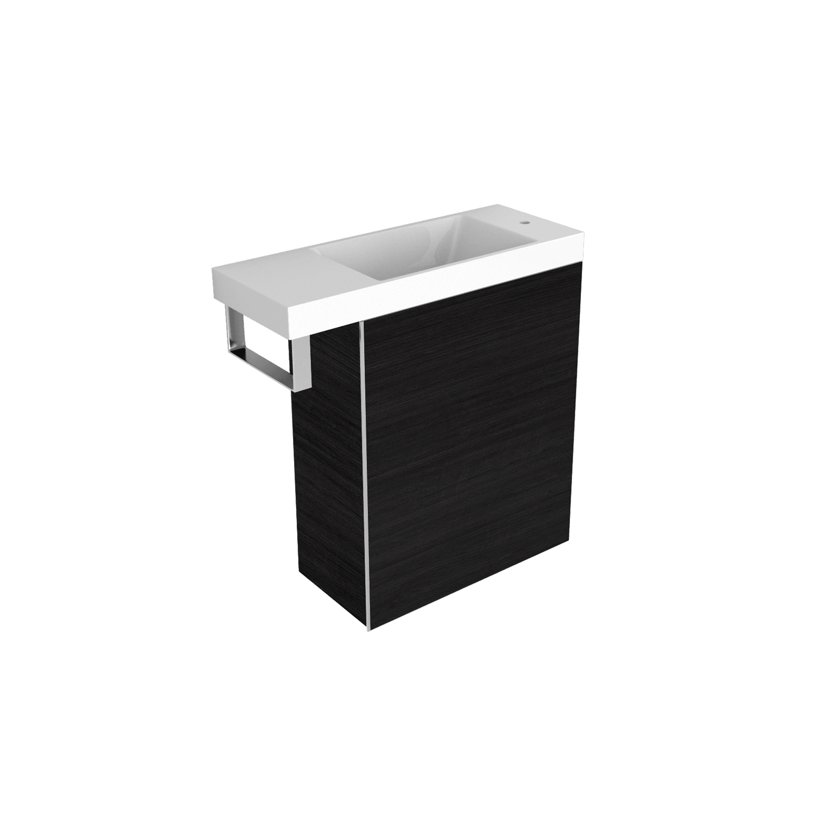 Kzoao Mini WC Set Black Wood Grain gallery detail image