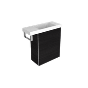 Kzoao Mini WC Set Black Wood Grain gallery detail image