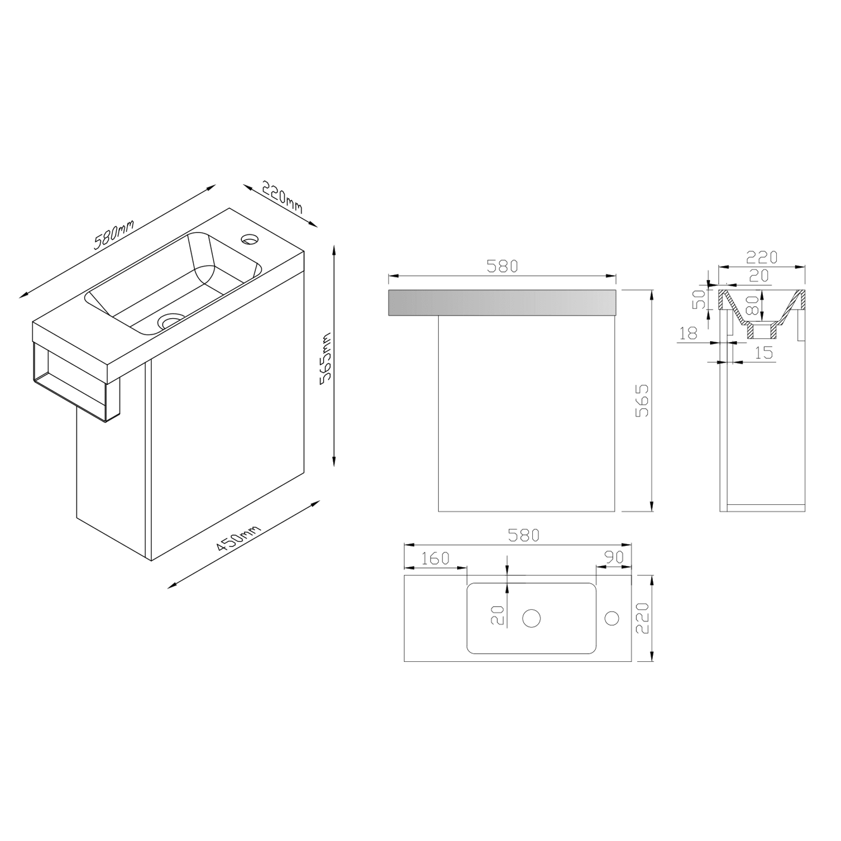 Kzoao Mini WC Set Gloss White gallery detail image