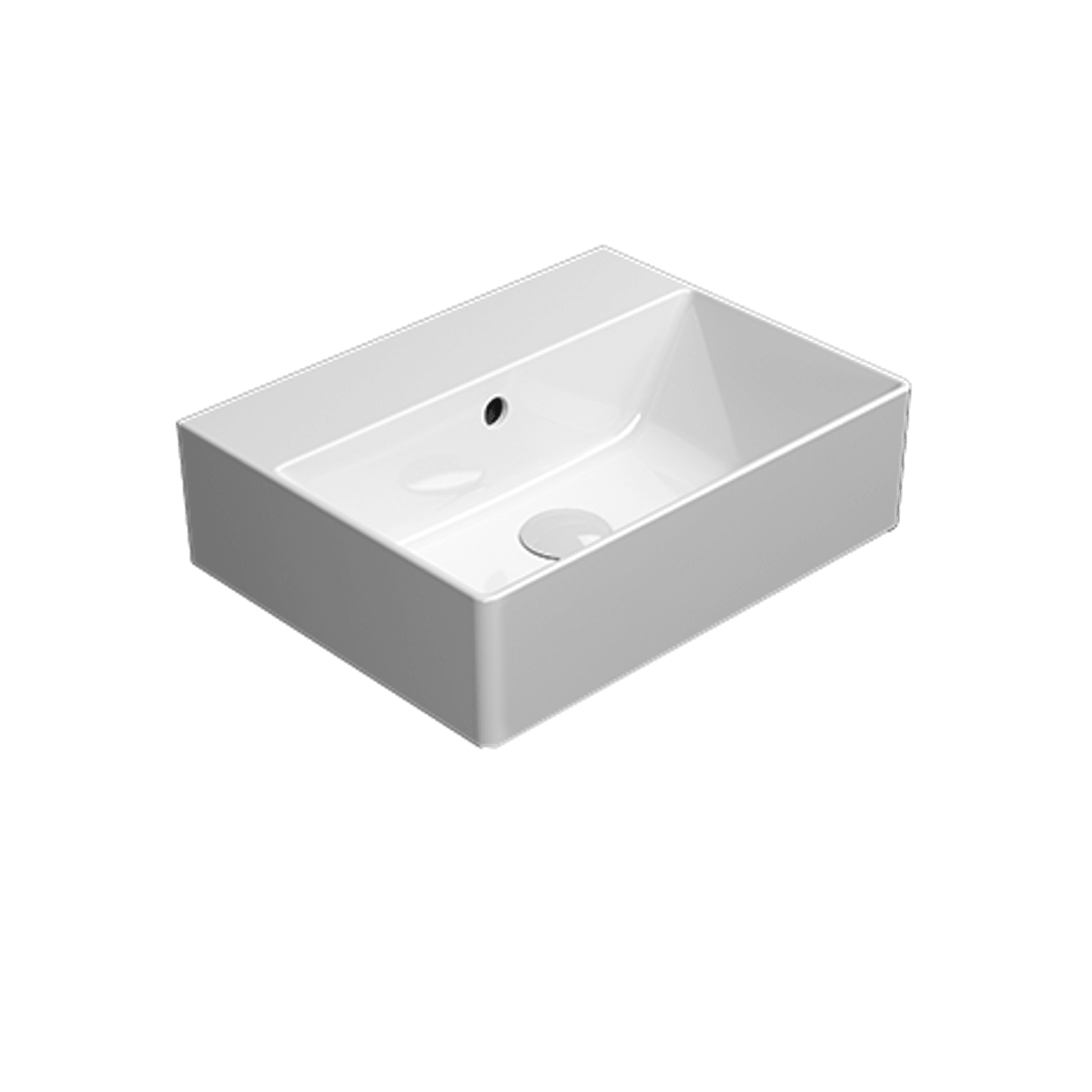 Kube 45x35 Basin White gallery detail image