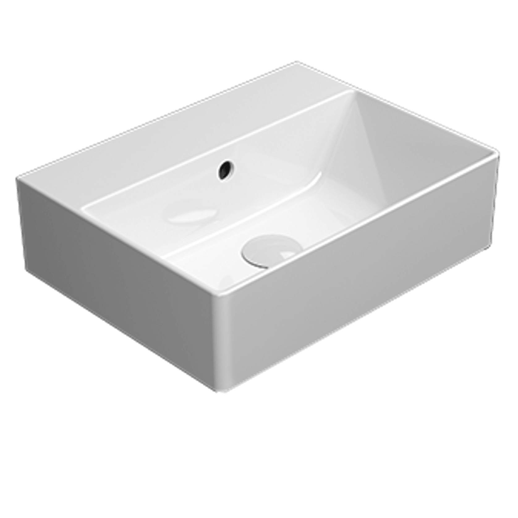 Kube 45x35 Basin White gallery detail image