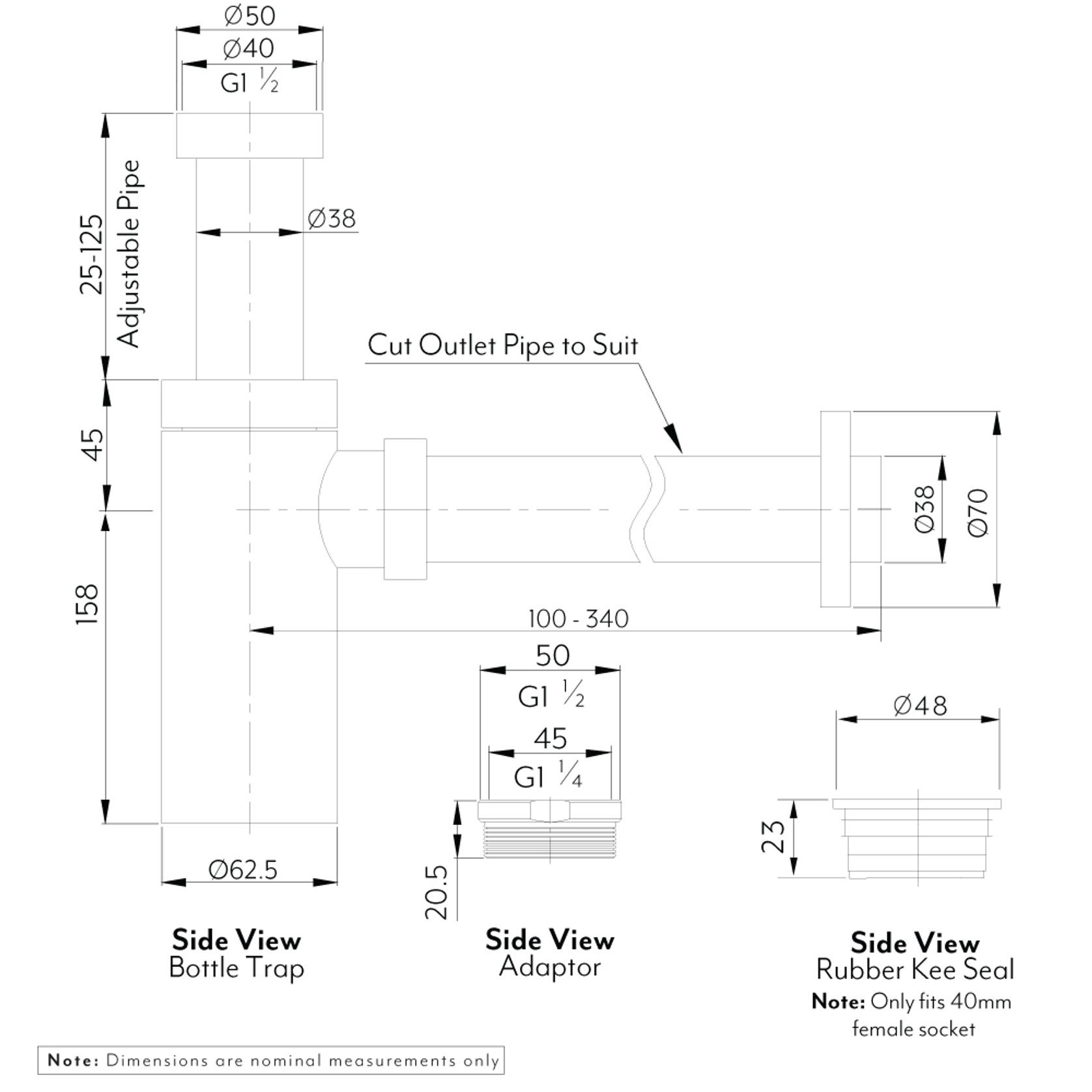 Marli Bottle Trap Round gallery detail image