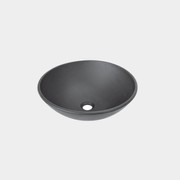 Midnight Matte Black MINI Glass Above Counter Basin gallery detail image