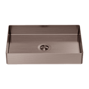 Opal Rectangle Stainless Steel Basin Brushed Bronze gallery detail image