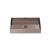 Opal Rectangle Stainless Steel Basin Brushed Bronze gallery detail image